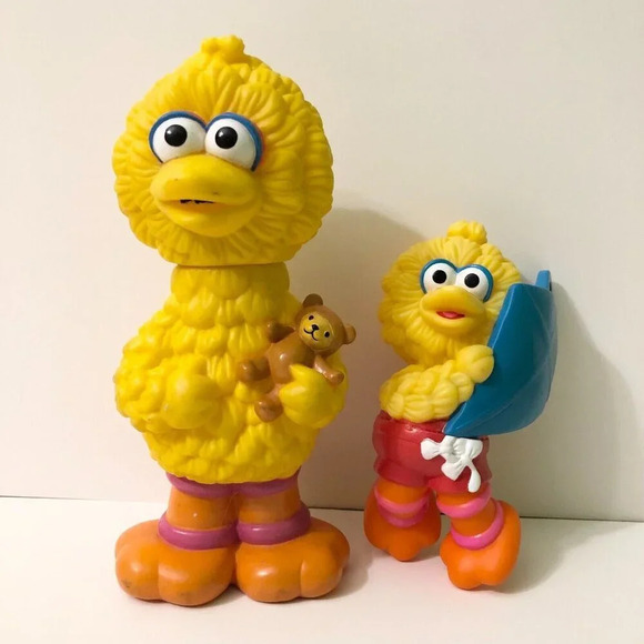 Vtg Sesame Street Big Bird Figures Kid Dimensions Hasbro With Teddy and  Kite - Picture 16 of 16